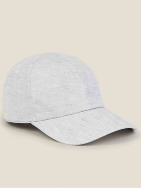 Luca Faloni Light Gray Linen Baseball Cap XL